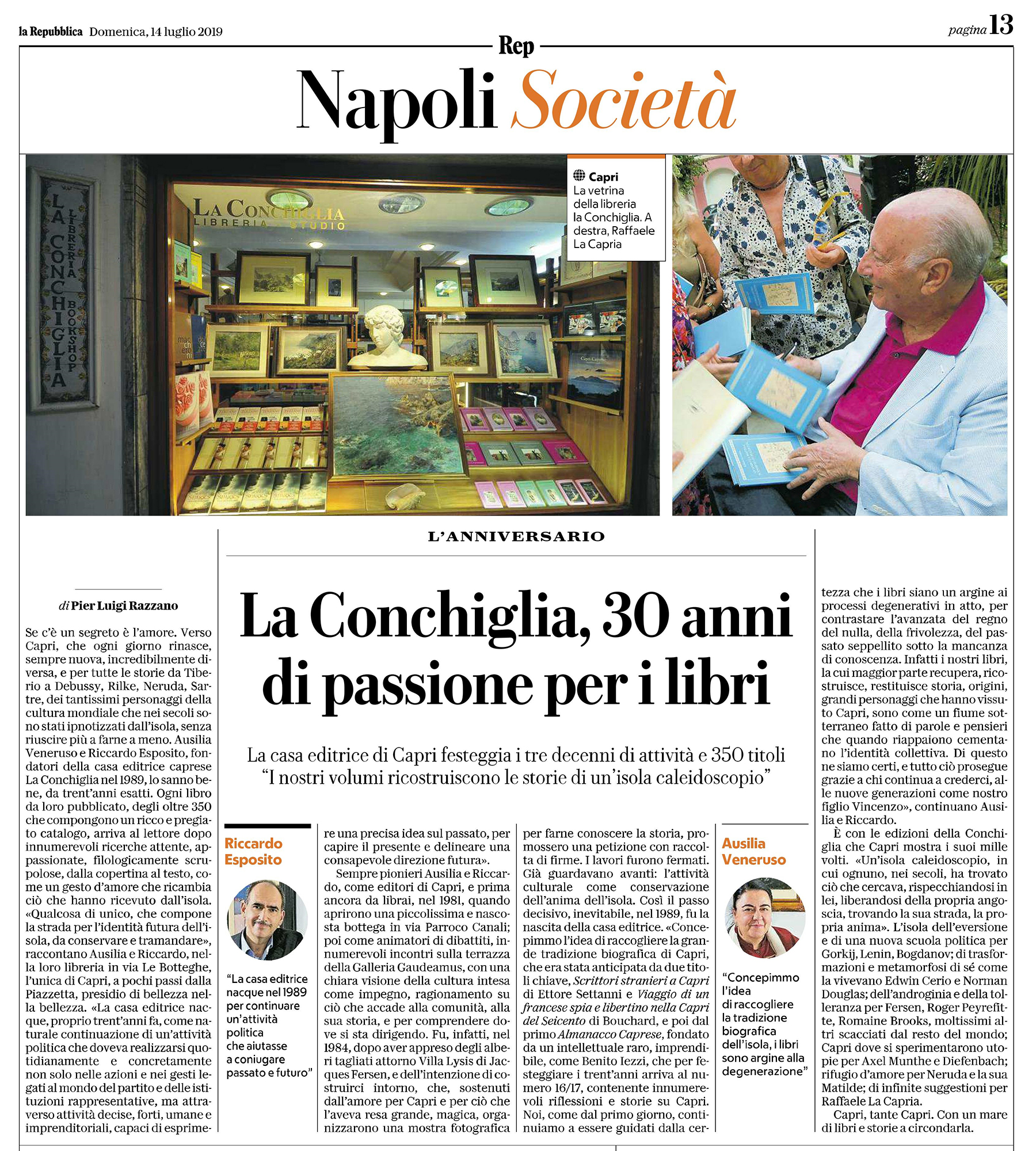 articolo Razzano Repubblica Napoli 14.07